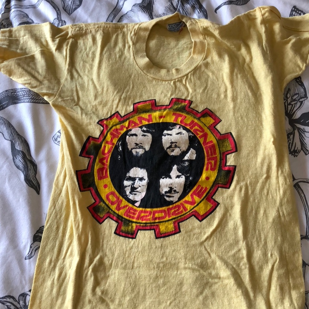 vintage concert band T-shirt 70s authentic bootleg